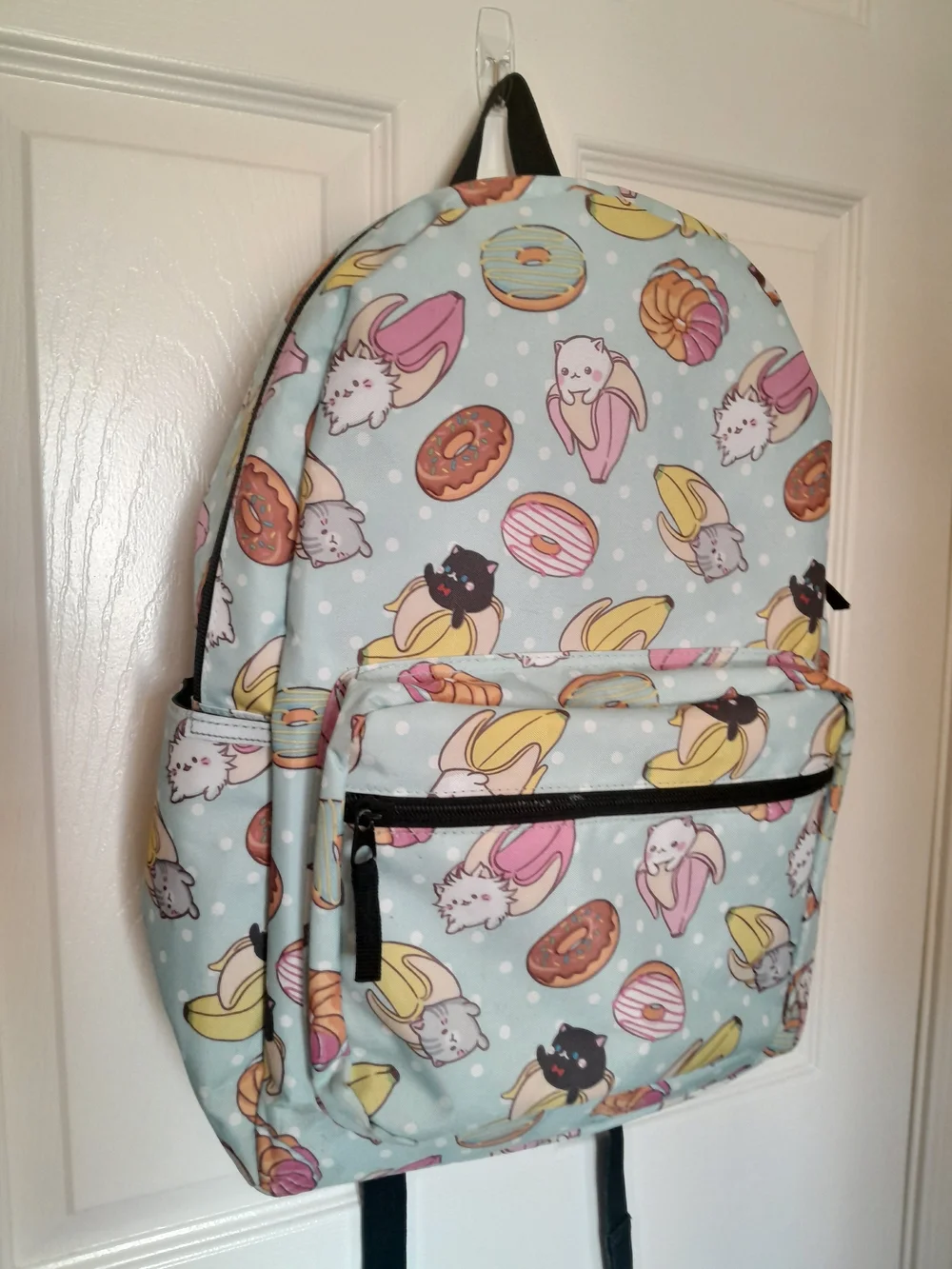 Kawaii Bananya Seafoam Blue/Green Backpack